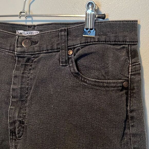 Lee Women's Black Classic Relaxed Fit Stretch Dark Wash Ankle Jeans - Picture 2 of 6